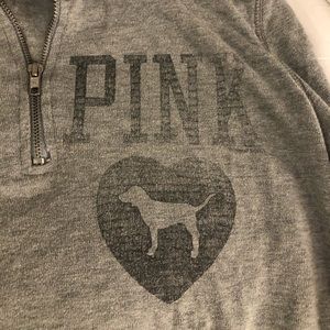 VS PINK pullover. Gray. Size M. Gently used.